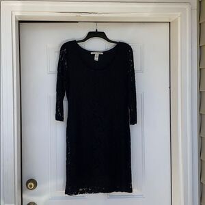 American Rag Black Rose Lace Dress
